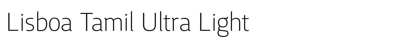Lisboa Tamil Ultra Light